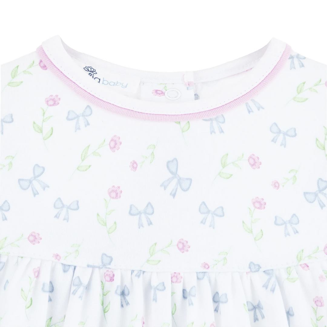 Evelyn's Classic Print Bubble - Sky Blue Girl Bubble Magnolia Baby 