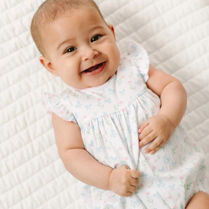 Evelyn's Classic Print Bubble - Sky Blue Girl Bubble Magnolia Baby 