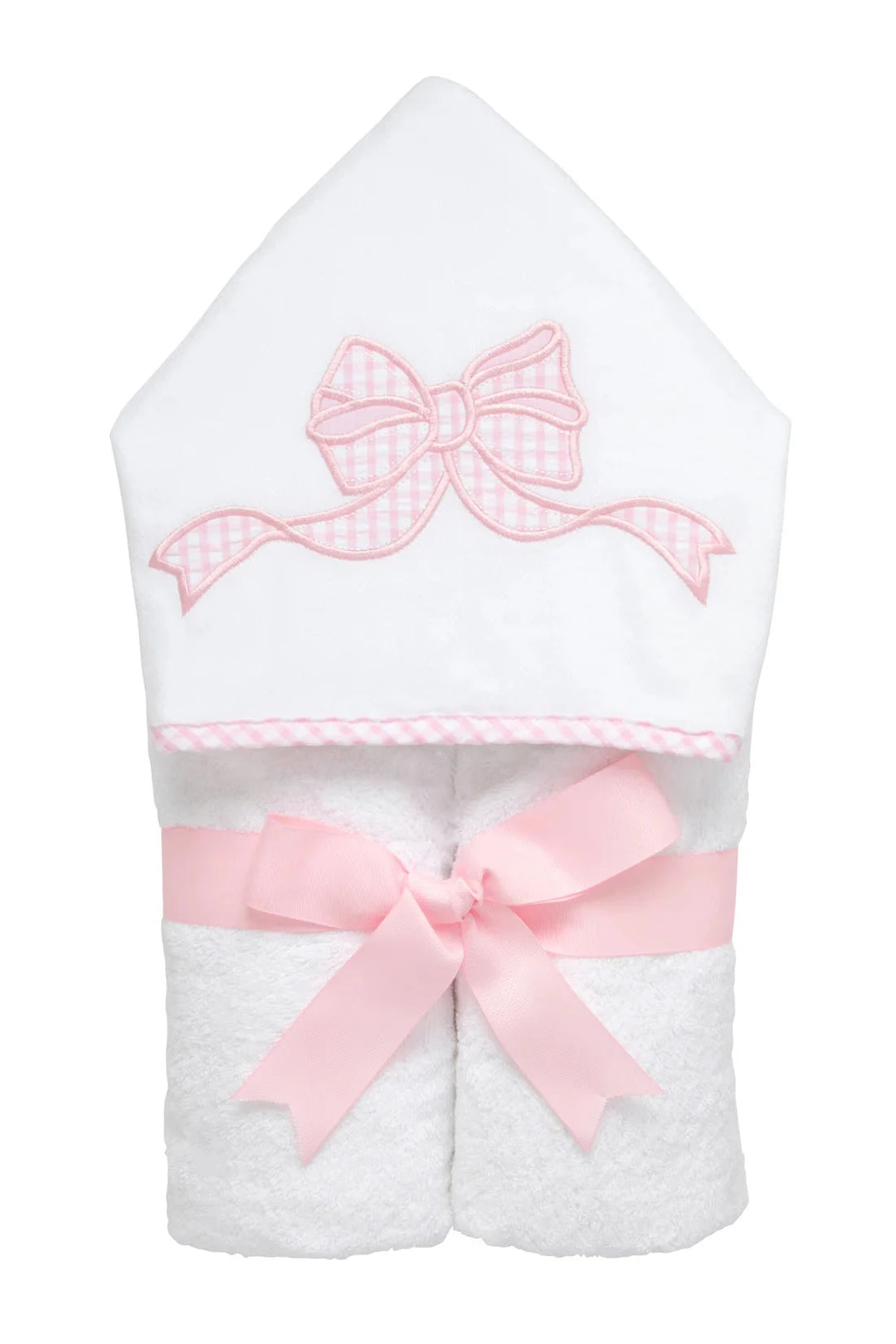 Every Kid Hooded Towel - Applique Hooded Bath Towels 3 Marthas Pink Bow 