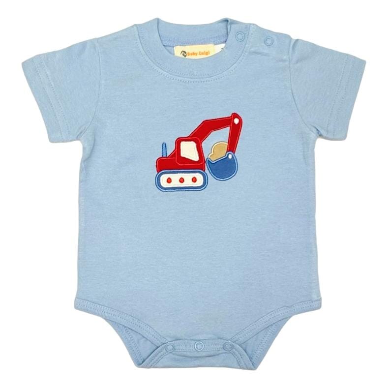 Excavator Onesie Boy Bubble Luigi 