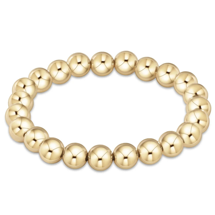 Extends - Classic Gold Bead Bracelet Womens Bracelet ENewton 8mm 