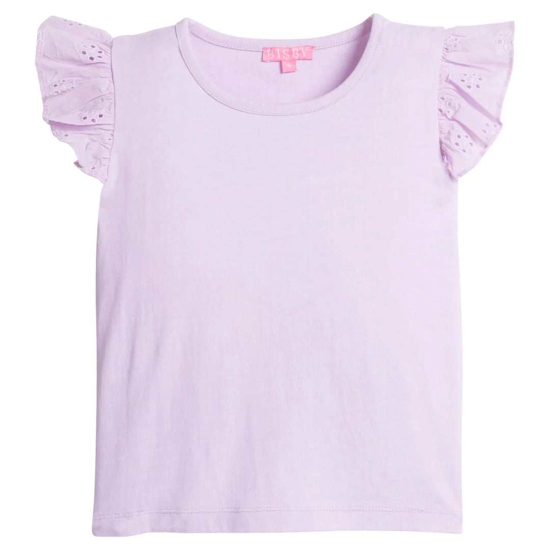 Eyelet Tank - Lilac Girl Shirt Bisby 