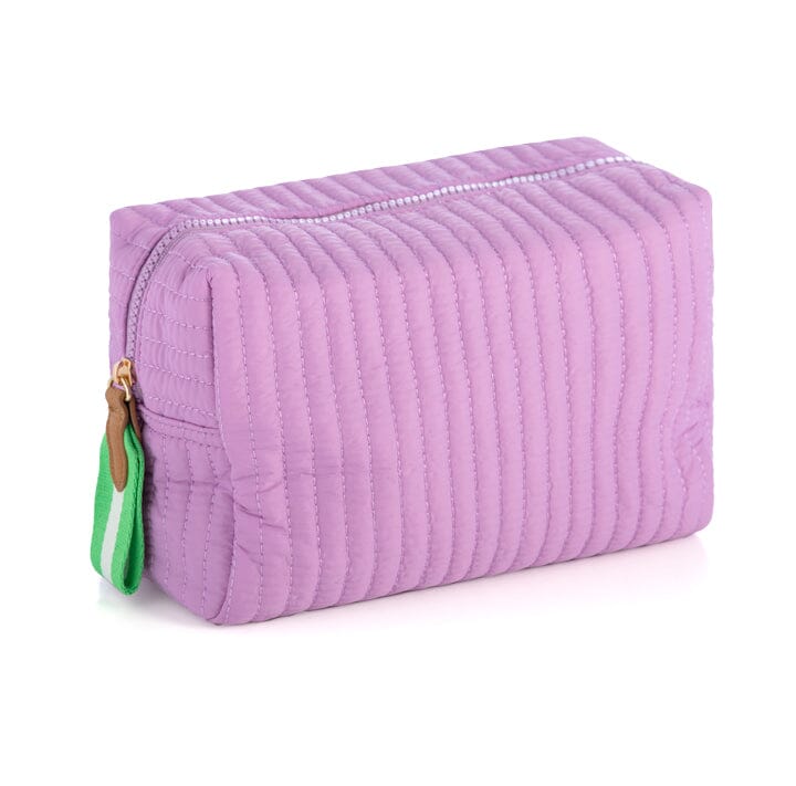 Ezra Large Cosmetic Pouch - Lilac Cosmetic/Accessories Bags Shiraleah 