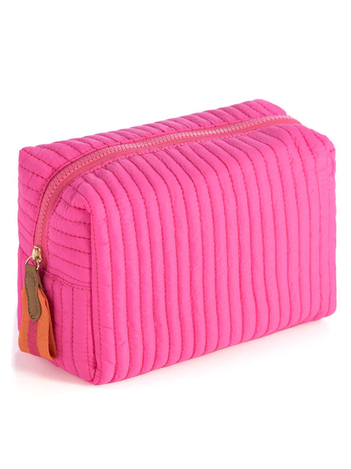 Ezra Large Cosmetic Pouch - Magenta Tote Shiraleah 