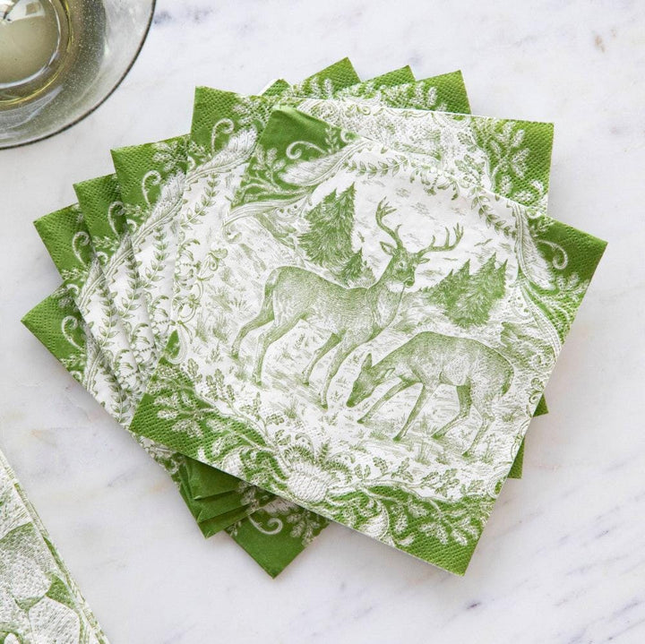 Fable Toile Cocktail Napkins Cocktail Napkins Hester and Cook 