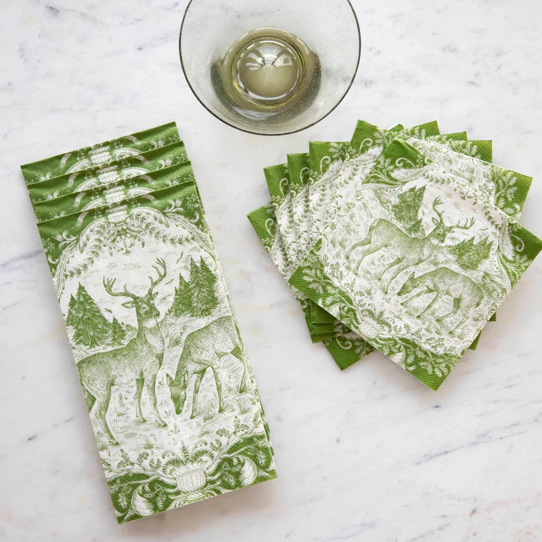 Fable Toile Guest Napkins Guest Towels Hester and Cook 