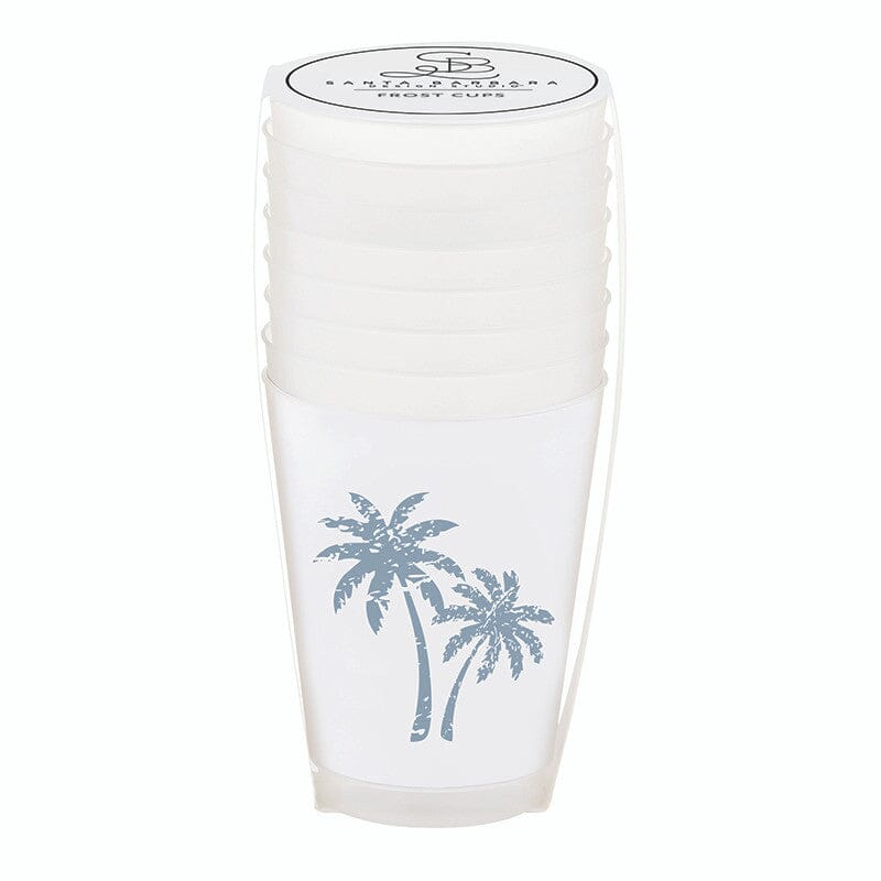 Face to Face Frost Cups - Palm Tree Shatterproof Cups Creative Brands - Santa Barbara Design Studio 