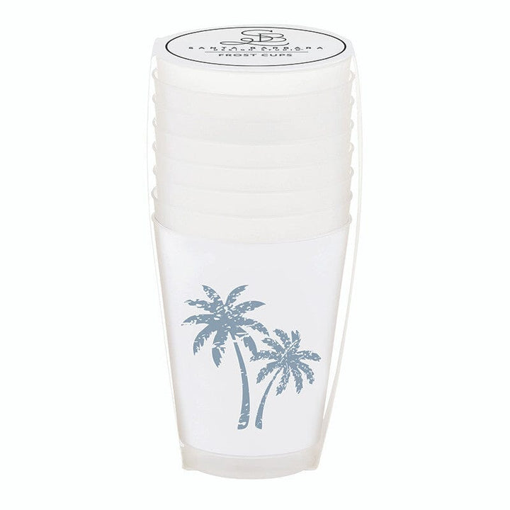 Face to Face Frost Cups - Palm Tree Shatterproof Cups Creative Brands - Santa Barbara Design Studio 