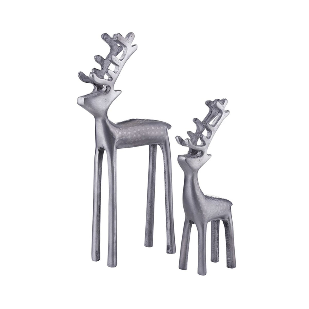 Face to Face Silver Deer Fall Decor Creative Brands - Santa Barbara Design Studio 