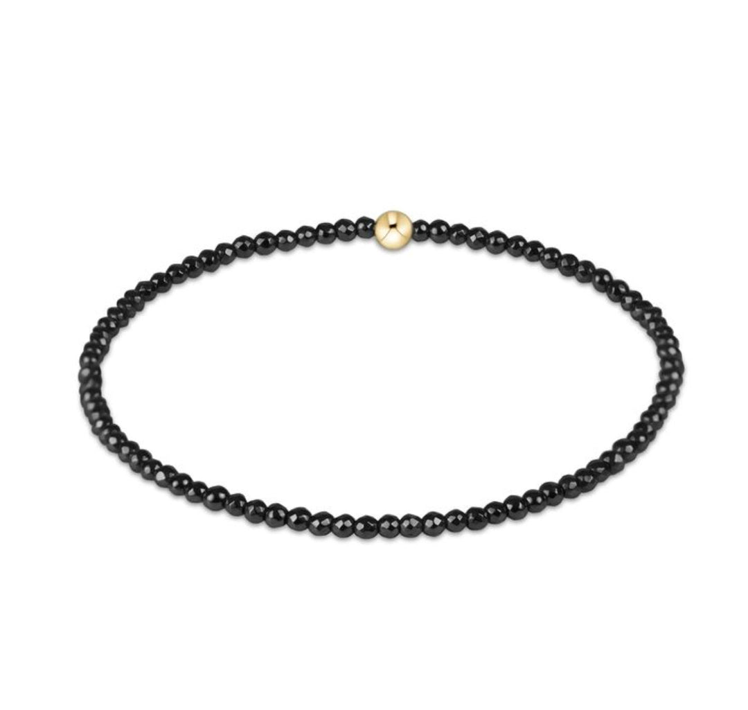 Faceted Hematite 2mm Bead Bracelet Womens Bracelet ENewton 