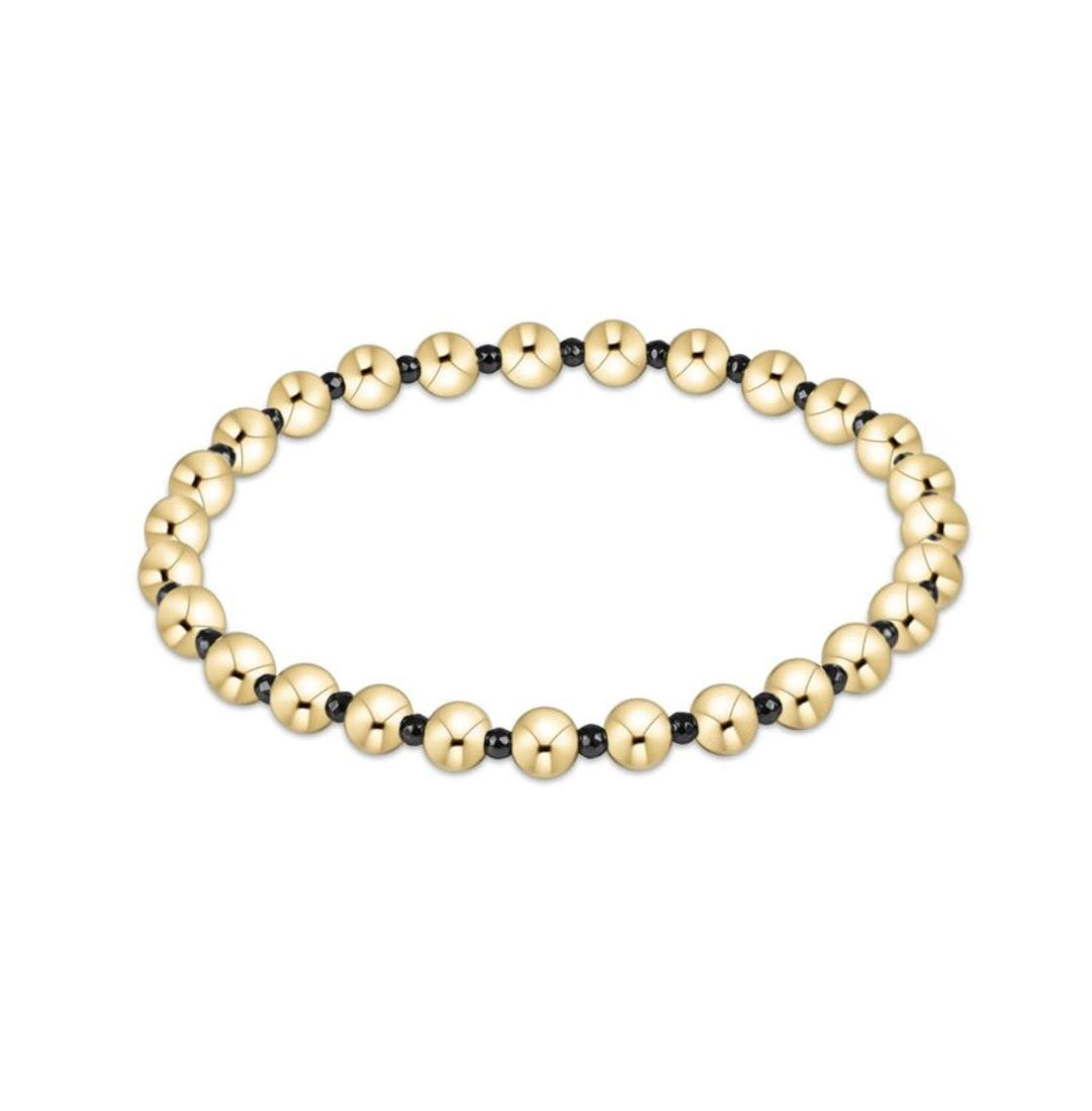 Faceted Hematite Grateful Pattern 5mm Bead Bracelet Womens Bracelet ENewton 
