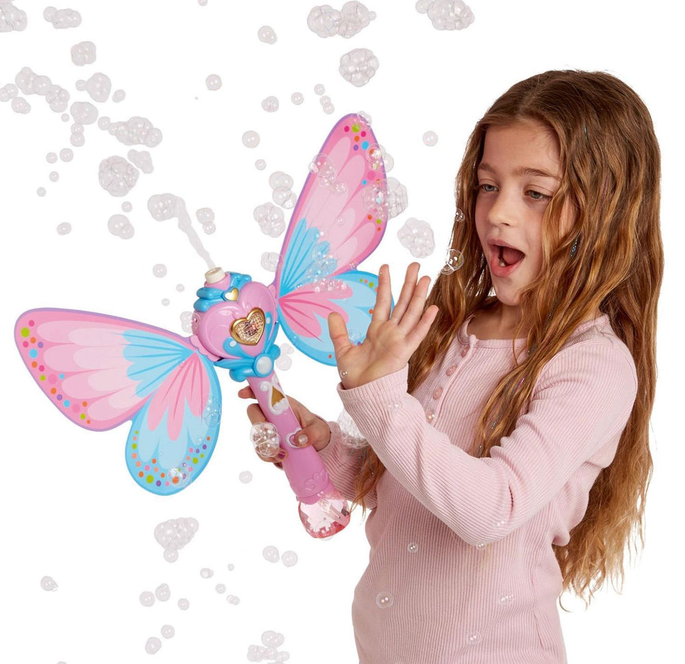 Fairy Butterfly LED Illuminating Bubble Wand Blower Activity Toy Two's Company 