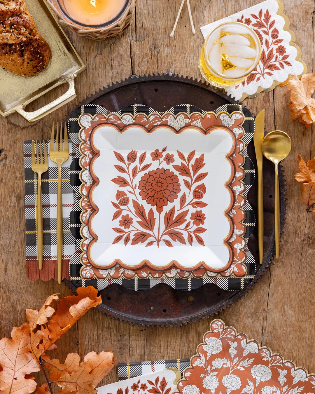 Fall Flora Cocktail Napkin Cocktail Napkins My Mind's Eye 