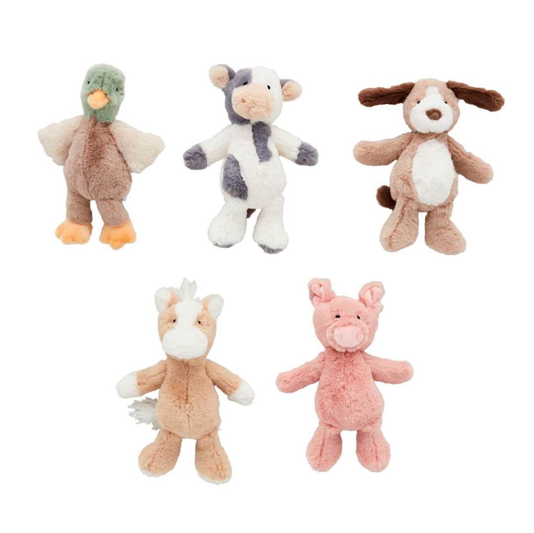 Farm Animals Plush Rattles Plush Toy MudPie 