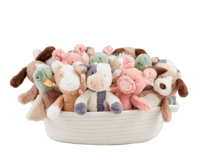 Farm Animals Plush Rattles Plush Toy MudPie 