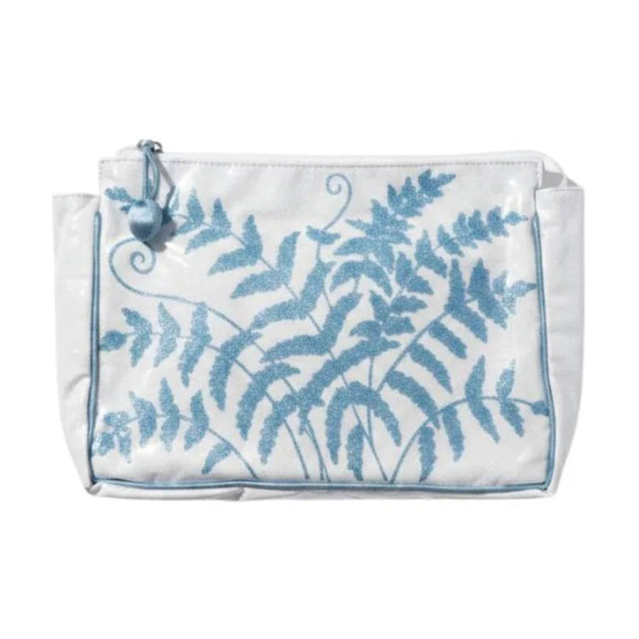 Fern Large Make-up Bag- Blue Cosmetic/Accessories Bags Lenora 