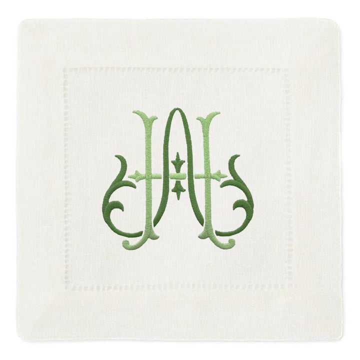 Festival Linen Cocktail Napkins - Set of 4 Cocktail Napkins Sferra Oyster 