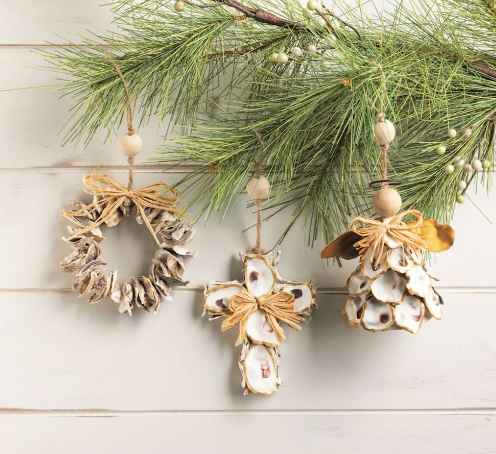 Figural Oyster Ornaments Christmas Ornament MudPie 