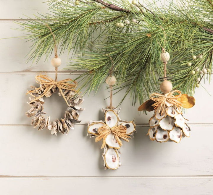 Figural Oyster Ornaments Christmas Ornament MudPie 