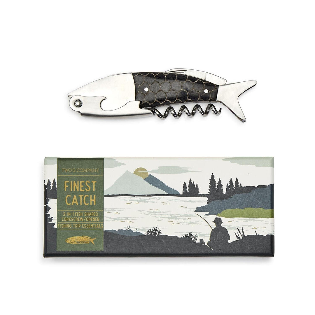 Finest Catch 3-in-1 Fish Bottle Tool Opener Bottle Openers Two's Company 