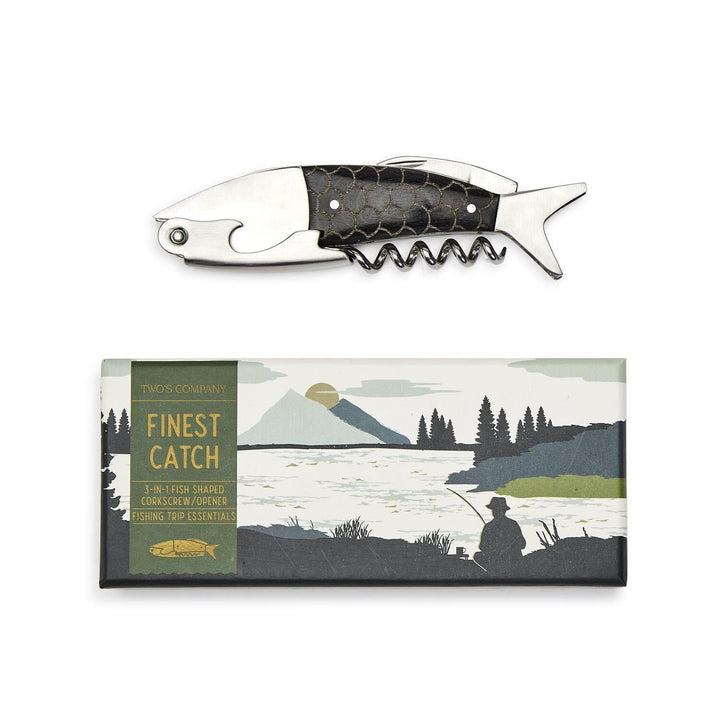 Finest Catch 3-in-1 Fish Bottle Tool Opener Bottle Openers Two's Company 