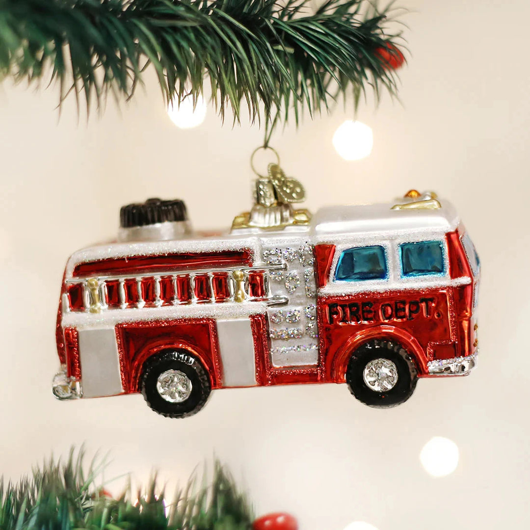 Fire Truck Ornament Christmas Ornament Old World Christmas 