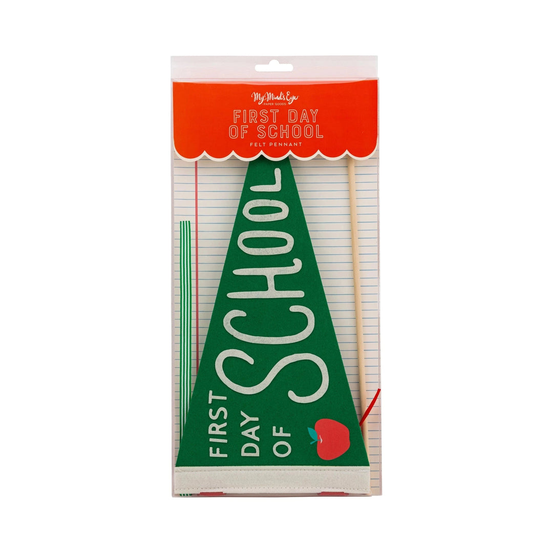 First Day of School Felt Pennant Party Decorations My Mind's Eye 