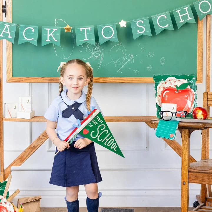First Day of School Felt Pennant Party Decorations My Mind's Eye 