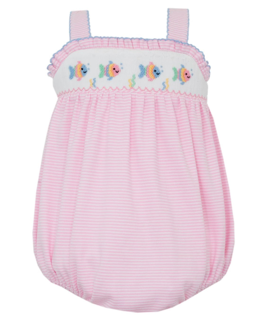 Fish Pink Stripe Knit Sunbubble Girl Bubble Petit Bebe 