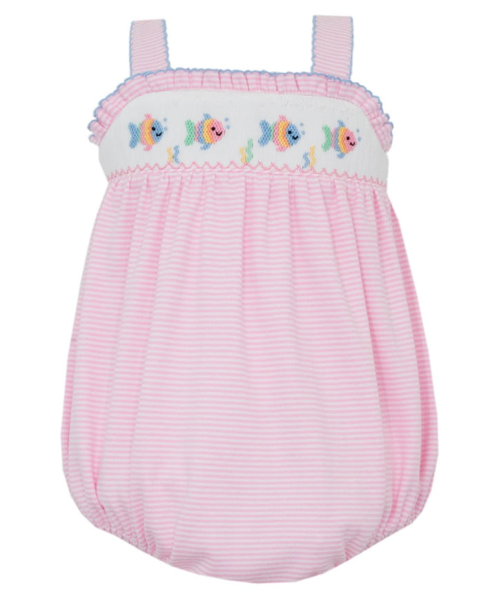 Fish Pink Stripe Knit Sunbubble Girl Bubble Petit Bebe 