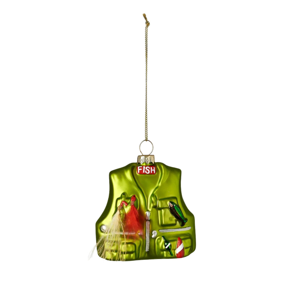 Fishing Ornaments Christmas Ornament 180 Degrees Vest 