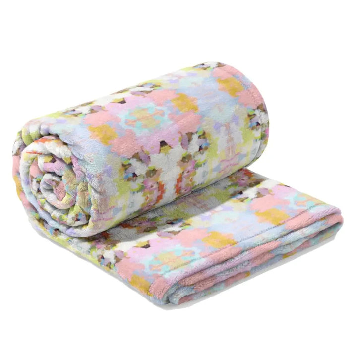 Fleece Blanket - Brooks Avenue Pink Blanket Laura Park Design 