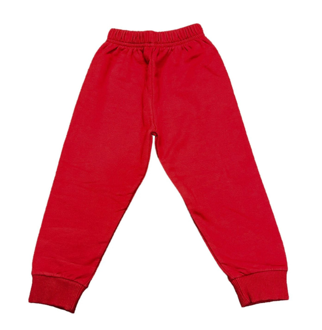 Fleece Solid Sweatpants - Deep Red Boy Pants Luigi 