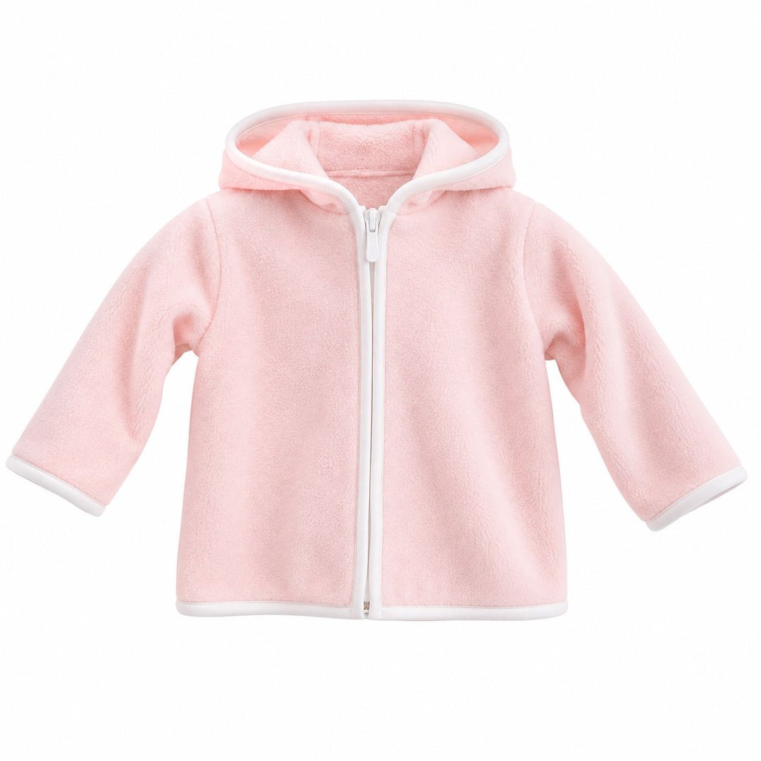 Fleece Zip Up Jacket - Pink Girl Jacket Terry Tots 