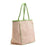 Floral Block Print Tote Bag Tote Bag Two's Company 