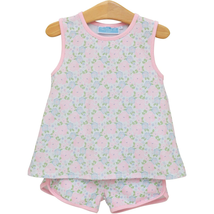 Floral Blossoms Play Set Girl Short Set Trotter Street Kids 