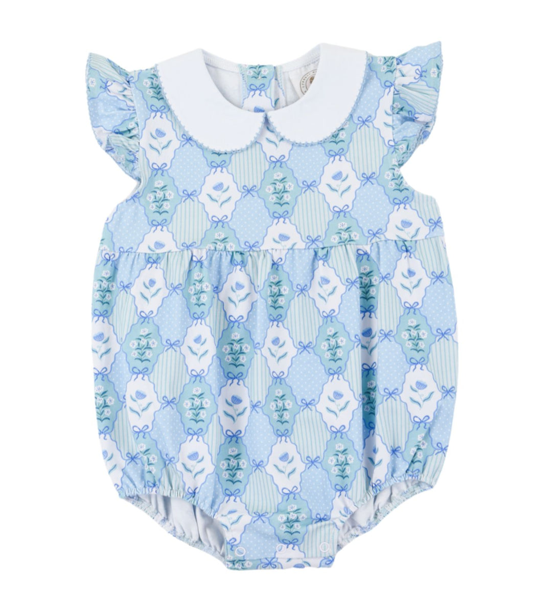Floral Blues Penelope Prep Bubble Girl Bubble Cypress Row 
