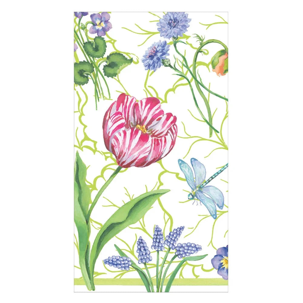 Floral Majolica Guest Towel Napkins Guest Towels Caspari 