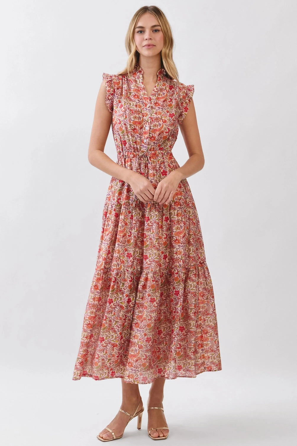 Floral Tiered Maxi Dress Womens Dress Pinch 