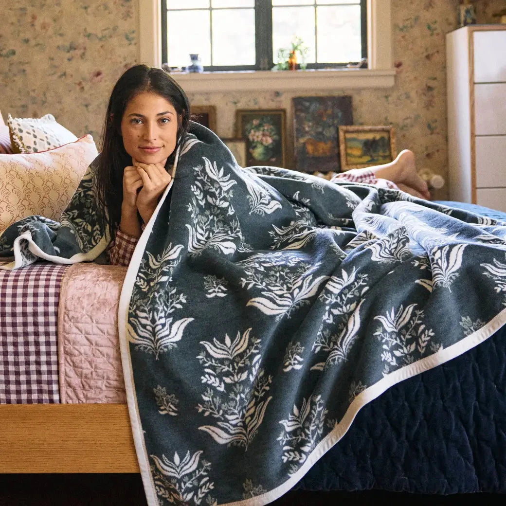 Florence Blockprint Blanket Blanket ChappyWrap 