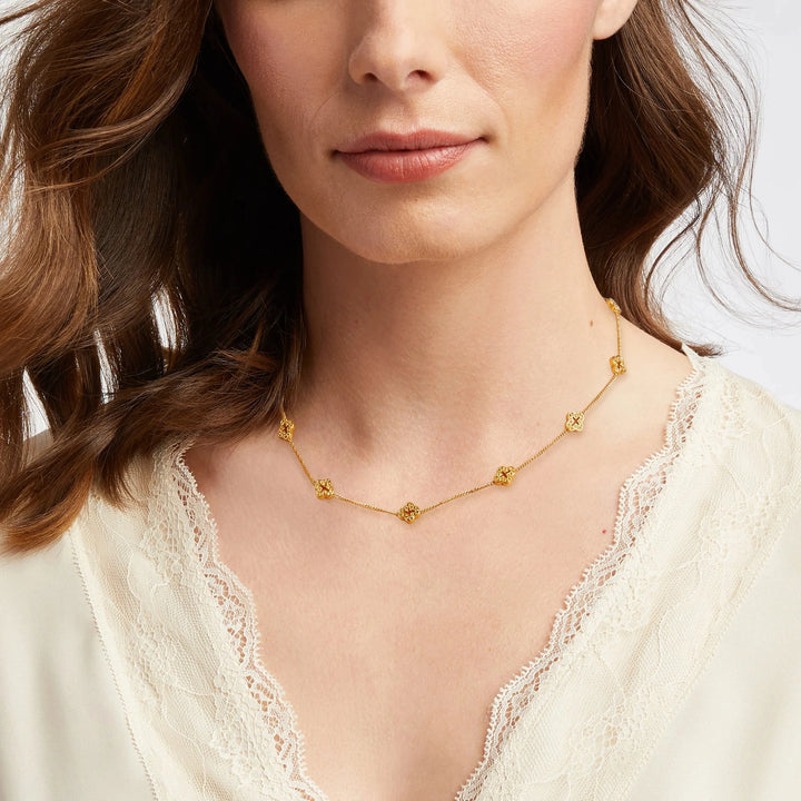 Florentine Demi Delicate Station Necklace - Gold Womens Necklace Julie Vos 