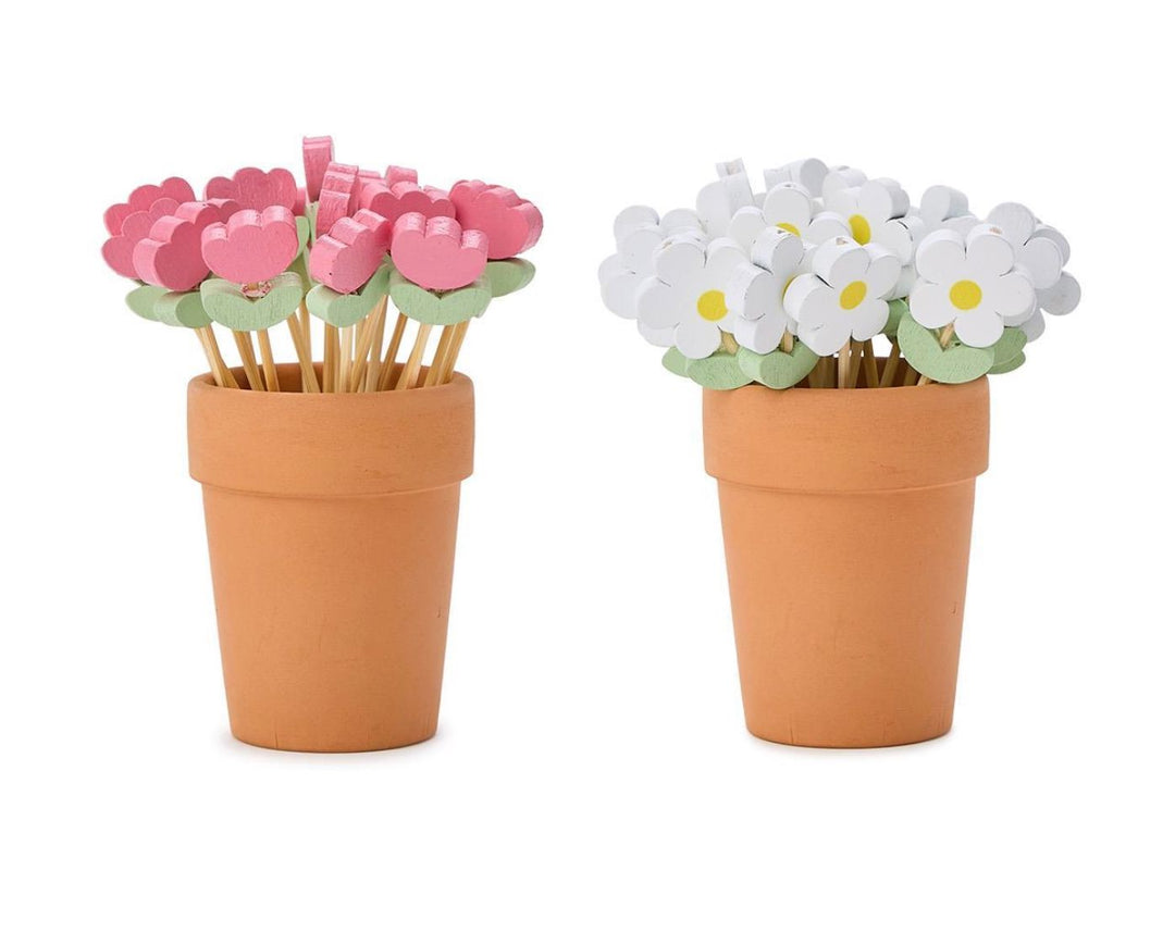 Flower Cocktail Picks Toothpicks Two's Company 
