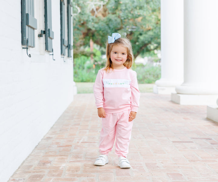 Flower Jogger Set Girl Pant Set Trotter Street Kids 