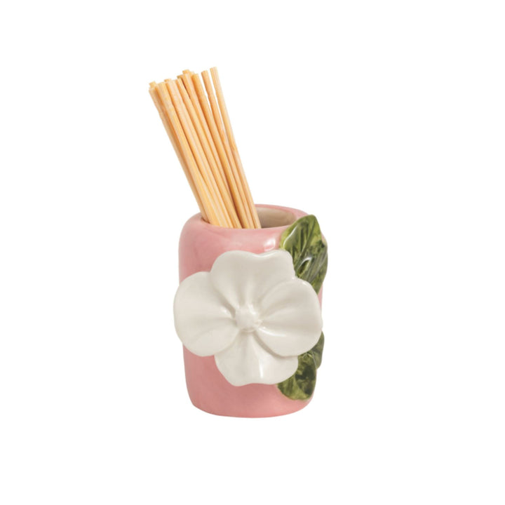 Flower Toothpick Caddy Sets Toothpicks MudPie Pink Base 