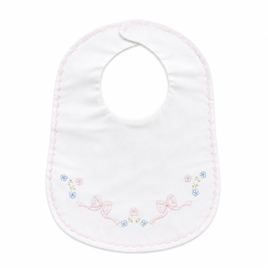 Flowers and Bows Embroidered Bib Bib Auraluz 