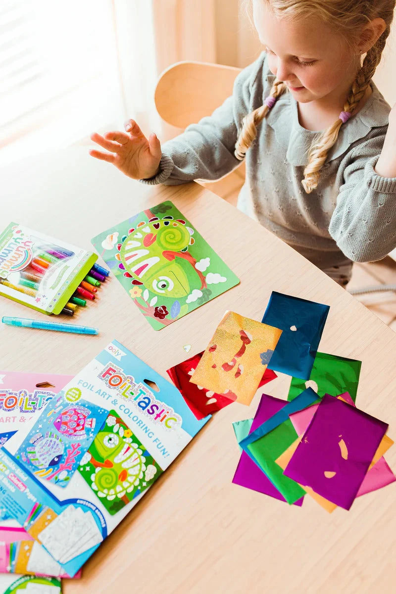 Foil-tastic Foil Art & Coloring Set - Whimsical World Activity Toy Ooly 