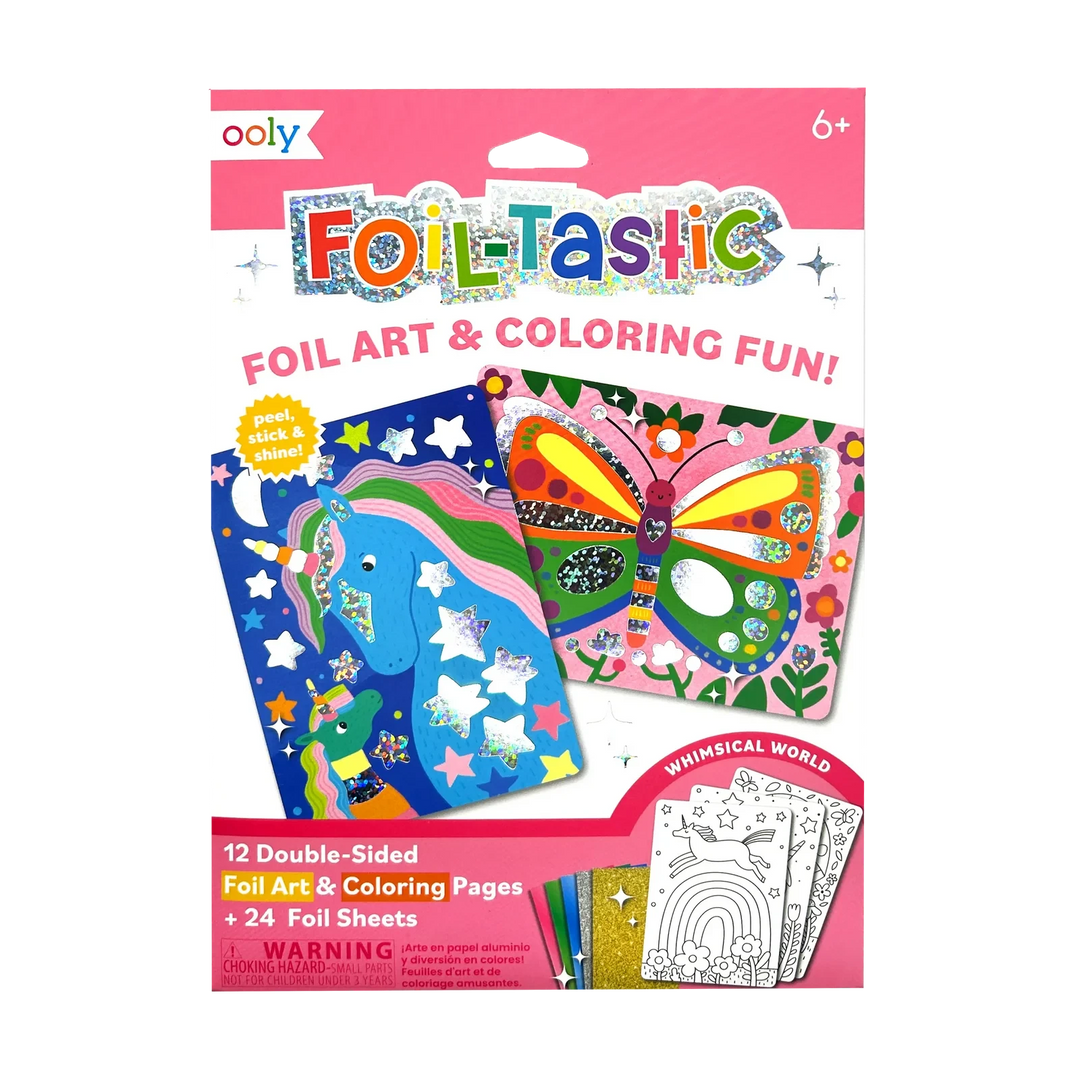 Foil-tastic Foil Art & Coloring Set - Whimsical World Activity Toy Ooly 