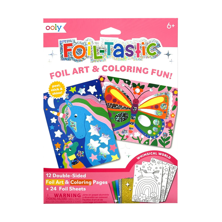 Foil-tastic Foil Art & Coloring Set - Whimsical World Activity Toy Ooly 