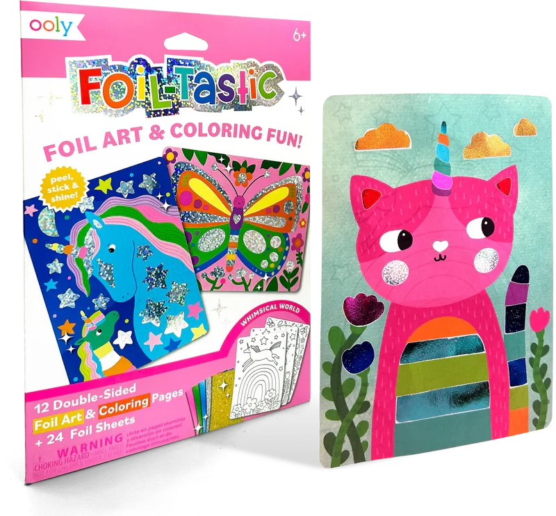 Foil-tastic Foil Art & Coloring Set - Whimsical World Activity Toy Ooly 