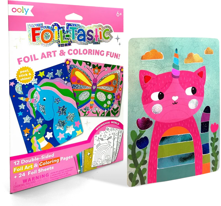 Foil-tastic Foil Art & Coloring Set - Whimsical World Activity Toy Ooly 